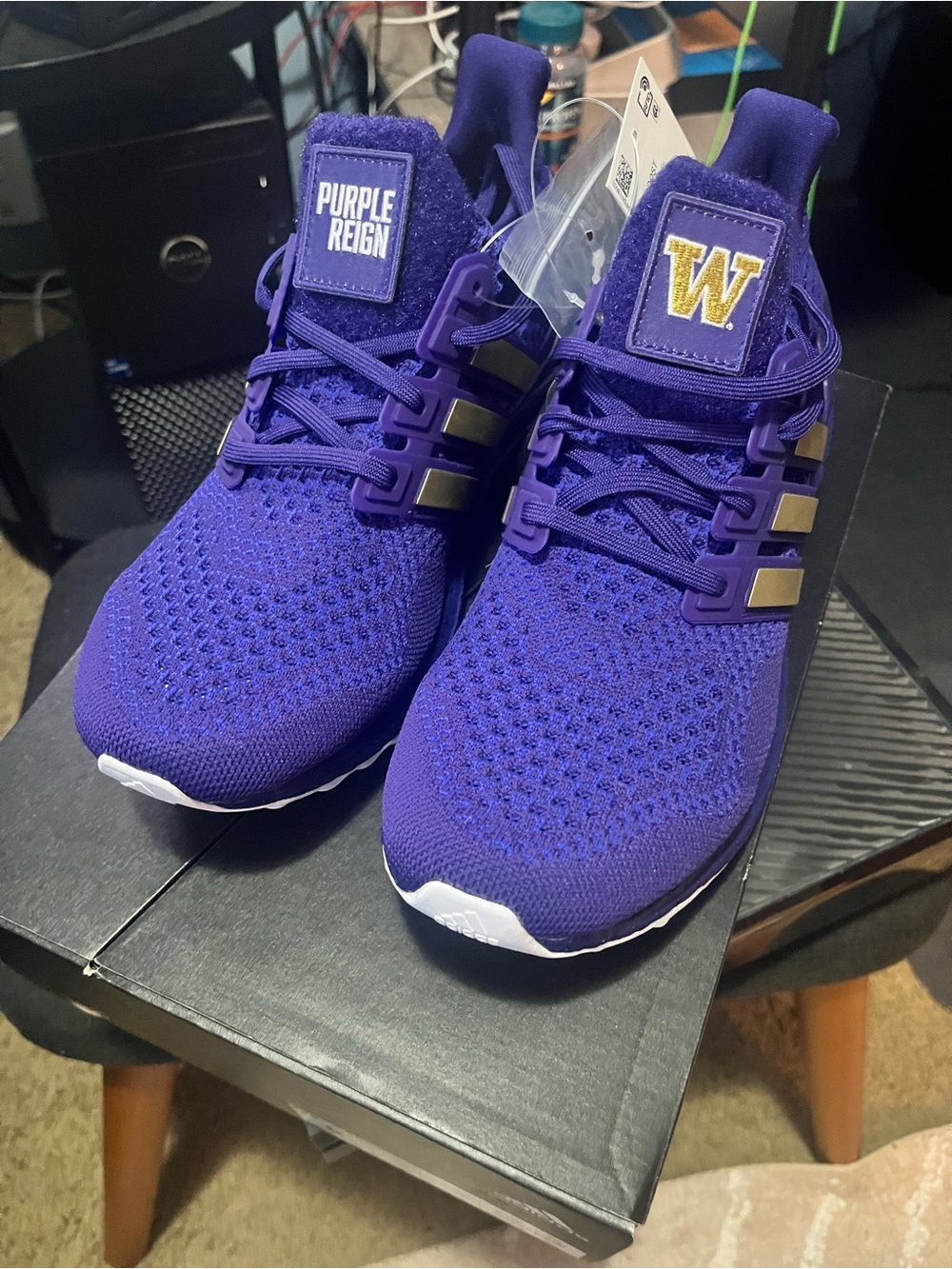 New w/ Tags and Box! adidas Purple Knit Sneakers - Men’s Size 8/Women’s Size 9.5